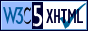 Validated XHTML5 by W3C