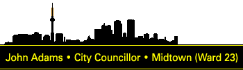John Adams, Toronto City Councillor